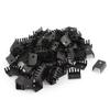Ruilogod 100 Pcs 19x14x10mm Aluminium Heatsink Heat Sink Black for TO-220 IC view 1
