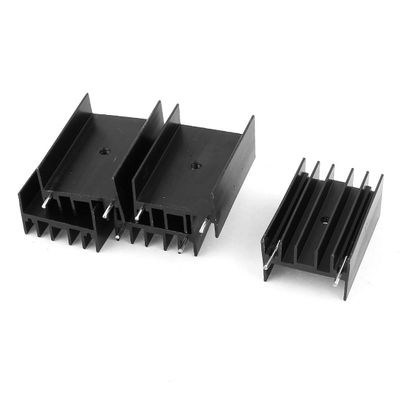 Ruilogod 5 Pcs Black Aluminum Cooler Heat Sink Heatsink 35x23x15mm for Power IC (id: 1ca f57 346 b61 a3a