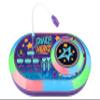 eKids Karmas World DJ Party Mixer Turntable Toy with Built in Microphone for Kids, for Fans of Karmas World Toys for Girls view 1