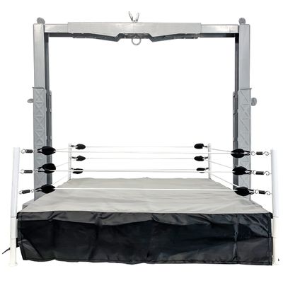 Wrestling Ring & Grab The Gear Adjustable Playset for Wrestling Action Figures