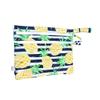 BapronBaby Summer Stripes Pineapple Wet Dry Bag - Waterproof Two Zipper Pockets - Reusable for Mealtime, Diapers, Stroller, Snacks, Swimsuits - Machine Washable - 11" x 9" view 4