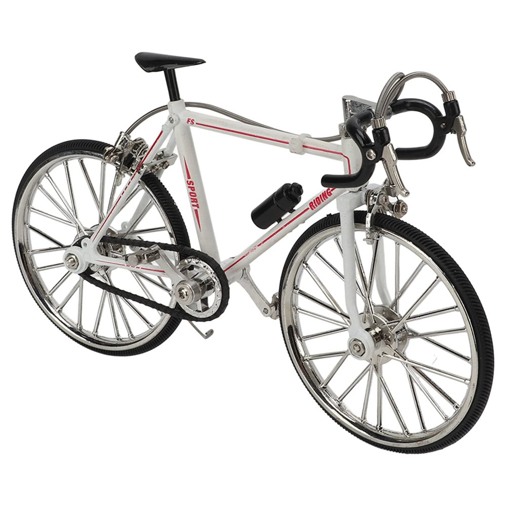 Pssopp Bike Model Mountain Toy, Metal Bike Model Mini Ornament Desktop Decoration, 4.5 x 7.7in