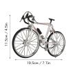 Pssopp Bike Model Mountain Toy, Metal Bike Model Mini Ornament Desktop Decoration, 4.5 x 7.7in view 2
