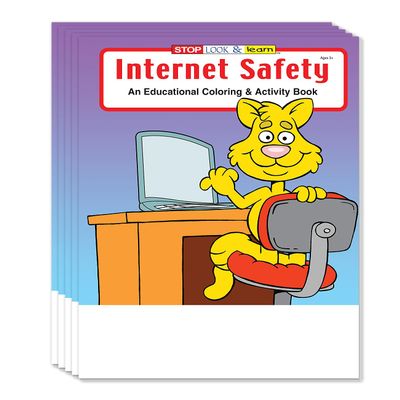 ZOCO  Internet Safety Coloring Books for Kids (50 Bulk Pack, Without Crayons)  Games, Puzzles & Activities for Teaching Online Safety