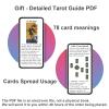 SIOKUY Tarot Cards Deck, Luxury Tarot Card Deck, Splendid Classic Tarot Deck, Durable Waterproof Gold Foil Tarot Decks for Beginners (Rimless Gold) view 4