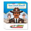 ZOCO  Your Local Sheriff  Coloring & Activity Books (50 Bulk Pack, With Crayons)  Police & Law Enforcement Educational Handout for Kids view 1