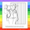 ZOCO  Your Local Sheriff  Coloring & Activity Books (50 Bulk Pack, With Crayons)  Police & Law Enforcement Educational Handout for Kids view 2