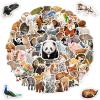 100 Pcs Animal Stickers for Kids, Waterproof Realistic Wild Jungle Zoo Farm Animal Stickers for Toddlers, Teacher Classroom Rewards, Family Activities, Birthday Party Favors view 1