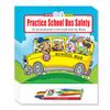 ZOCO  School Bus Safety & Rules Coloring & Activity Books (50 Bulk Pack, with Crayons)  Bus Driver Gift & Handout for Kids view 1