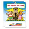 ZOCO  The Sheriff is Your Friend  Custom Educational Coloring Books (50 Bulk Pack, with Crayons)  Promotional Police Toys, Activities for Kids view 1