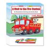ZOCO  A Visit to The Fire Station Coloring & Activity Books (50 Bulk Pack, with Crayons)  Fire Safety & Prevention Items for Kids view 1