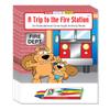 ZOCO  A Visit to the Fire Station Coloring Books (50 Bulk Pack, With Crayons)  Educational Coloring & Activity Book for Kids About Firefighters & Firehouse Life view 1