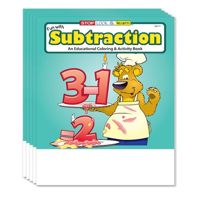 ZOCO Subtraction Coloring Books for Kids (50 Bulk Pack, Without Crayons)  Preschool & Kindergarten Math Activity Books  Educational Games, Puzzles & Number Practice  Made in USA