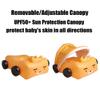 Baby Pool Float, Infant Toddler Swim Floaties with Canopy for 1-5 Years Boys Color Yellow view 3