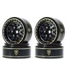 TREAL 1.0 Beadlock Wheels Brass Vintage Wheel Rims Heavy Weight Upgrades 4pcs for SCX24 FCX24 TRX4M 1/24 1/18 RC Crawler, 47g/pc view 1
