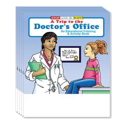 ZOCO  A Trip to The Doctor's Office  Coloring Books (50 Bulk Pack, Without Crayons)  Games, Puzzles, Activities  Health Handout for Kids