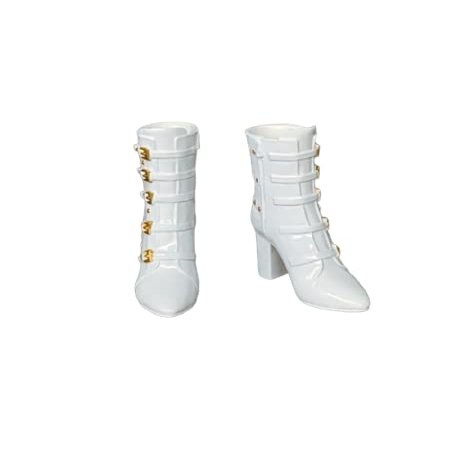 actoys ZYTOYS ZY1023B 1/6 Scale Women's High Boots Fashion Accessory for 12 Inch Female Action Figure TBLeague Phicen Body Doll (White)