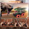 Delycazy Dinosaur Toys Remote Control Car for Kids 3-7, Dino RC Car for Toddler Kids Toys Age 3 4 5 6 7 Boys and Girls Christmas Birthday Gift view 4