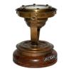 Sailor Boat Antique Brass Binnacle Floating Dial Compass & Victorian Spyglass Telescope in Leather Case view 3
