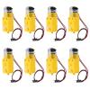 8PCS DC Electric Gear Motor TT DC 3V-6V Prewired Gear Motor Dual Shaft Intelligent Car Chassis with 2Pin Male Connector Wire 1:48 for Arduino Smart RC Car Robot Toys DIY Kit view 1