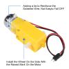 8PCS DC Electric Gear Motor TT DC 3V-6V Prewired Gear Motor Dual Shaft Intelligent Car Chassis with 2Pin Male Connector Wire 1:48 for Arduino Smart RC Car Robot Toys DIY Kit view 3