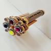 MUSKAN NAUTICAL STORE Brass Kaleidoscope Unique Classic Wheel Double Kaleidoscope Brass Gifts for Kids and Everyone (Without Stand) view 3