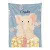 Personalized Baby Blankets for Girls, Customized Baby Blankets for Girls, Bunny Baby Blanket, Best Gift for Baby, Newborn, New Mom, Super Soft Plush Flannel (L-2) view 1