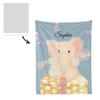 Personalized Baby Blankets for Girls, Customized Baby Blankets for Girls, Bunny Baby Blanket, Best Gift for Baby, Newborn, New Mom, Super Soft Plush Flannel (L-2) view 2