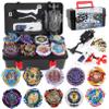 Battling Top Set, Burst Gyro Toys 10 Spinning Tops 2 Launchers Combat Battling Game with Portable Storage Box Gift for Kids Children Boys view 1