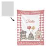 Personalized Baby Blankets for Girls, Customized Baby Blankets for Girls, Bunny Baby Blanket, Best Gift for Baby, Newborn, New Mom, Super Soft Plush Flannel (L-5) view 2