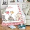 Personalized Baby Blankets for Girls, Customized Baby Blankets for Girls, Bunny Baby Blanket, Best Gift for Baby, Newborn, New Mom, Super Soft Plush Flannel (L-5) view 4