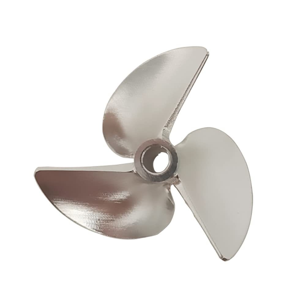 RC Boat Propeller CNC 3-Blades 4.76mm 3/16" 40mm P1.6 Prop for RC Speedboat Hydroplane CAT Catamaran Oval Vee (Left Hand)