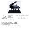 SONGLECTION Acrylic Display Case Compatible for Grand Piano #21323, Dustproof Display Case (Case Only) view 4