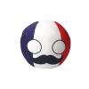 Bisavch Plushies Polandball 7.9 Inches Plush Toy Country Ball Anime Cosplay Mini Pillow Cushion Countryball Home Decor,French B view 1