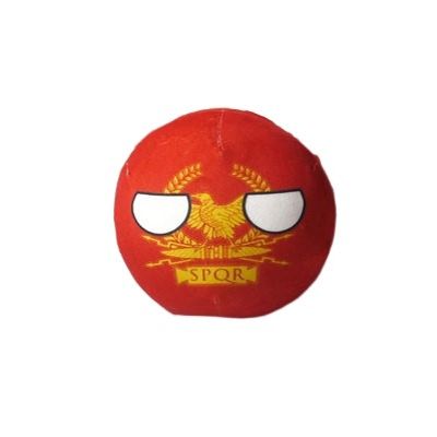 Bisavch Plushies Polandball 3.5 Inches Plush Toy Country Ball Anime Cosplay Countryball Mini Pillow Cushion Key Ring Home Decor,Rome