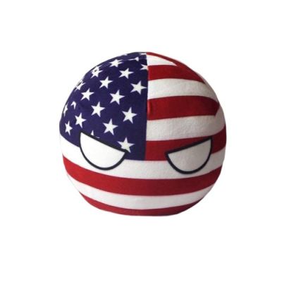 Bisavch Plushies Polandball 7.9 Inches Plush Toy Country Ball Anime Cosplay Mini Pillow Cushion Countryball Home Decor,America B