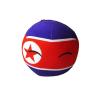 Bisavch Plushies Polandball 7.9 Inches Plush Toy Country Ball Anime Cosplay Mini Pillow Cushion Countryball Home Decor,North Korea view 1