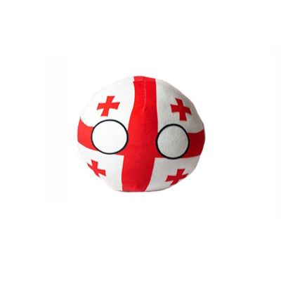 Bisavch Plushies Polandball 3.5 Inches Plush Toy Country Ball Anime Cosplay Countryball Mini Pillow Cushion Key Ring Home Decor,Georgia