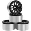 ShareGoo 4PCS Metal 2.2" RC Crawler Beadlock Wheels 35mm Compatible with 1/10 Traxxas TRX4 Axial SCX10 Wraith 90048 90018 RR10 RC Crawler Car (Black) view 3