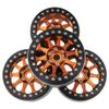 ShareGoo 4PCS Metal 2.2" RC Crawler Beadlock Wheels 35mm Compatible with 1/10 Traxxas TRX4 Axial SCX10 Wraith 90048 90018 RR10 RC Crawler Car (Orange) view 4