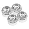 4PCS ShareGoo Metal 1.9 inch Beadlock Wheel Rims Set Wheel Hubs 12mm Hex Compatible with Traxxas TRX4 Axial SCX10 SCX10-II 90046 SCX10-III AXI03007 D90 Gen8 1/10 RC Crawler (Silver) view 2