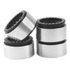 4PCS ShareGoo Metal 1.9 inch Beadlock Wheel Rims Set Wheel Hubs 12mm Hex Compatible with Traxxas TRX4 Axial SCX10 SCX10-II 90046 SCX10-III AXI03007 D90 Gen8 1/10 RC Crawler (Black) view 3