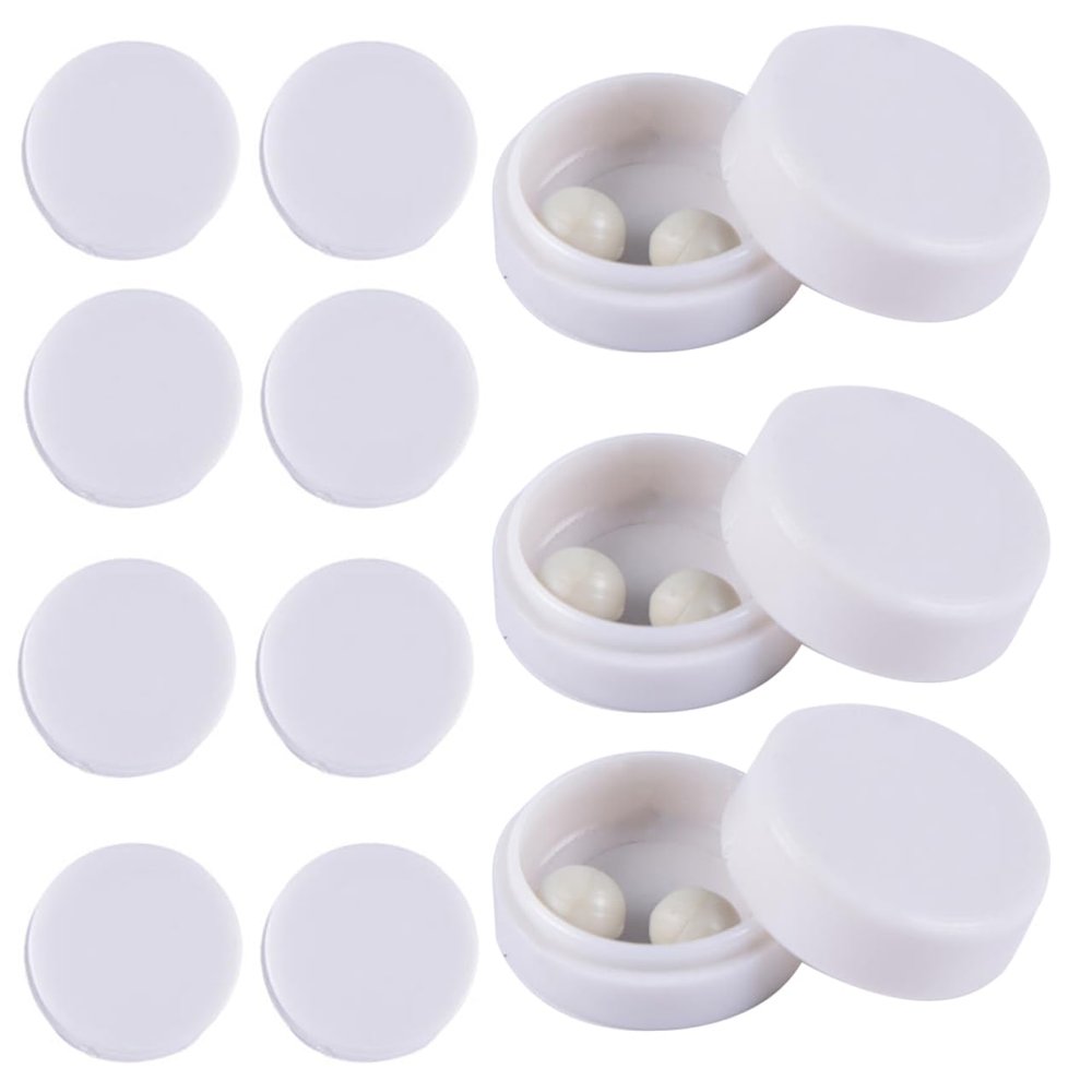 Toddmomy Baby Rattle Insert Flat Ring Noise Maker Plastic Rattling Toy Parts for Infant and Toddler Toy Replacement 0.59 Inch
