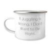 Cheap Juggling 12oz Camper Mug, If Juggling is Wrong, I Don't Want to Be Right, For Friends, Present From, For Juggling view 1