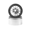 4PCS ShareGoo Metal 1.9 inch Beadlock Wheel Rims Set Wheel Hubs 12mm Hex Compatible with Traxxas TRX4 Axial SCX10 SCX10-II 90046 SCX10-III AXI03007 D90 Gen8 1/10 RC Crawler (Black & Silver) view 4