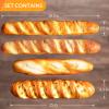 Joeabor 4pcs Artificial Bread Set, Realistic Fake Food for Display, Fake Bread for Decoration, Faux Baguette Food Props view 2