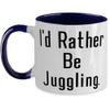 Beautiful Juggling, I'd Rather Be Juggling, Juggling Two Tone 11oz Mug From view 1