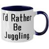 Beautiful Juggling, I'd Rather Be Juggling, Juggling Two Tone 11oz Mug From view 2