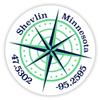 Shevlin Minnesota 2-Inch Vinyl Decal Sticker Latitude Longitude Compass Design view 1