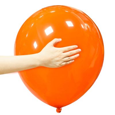 18 Inch Orange Balloons 12 Pack Large Latex Party Balloons Round Helium Balloon for Halloween Birthday Party Anniversary Festival Party Decorations (Orange Balloons 18 inch)
